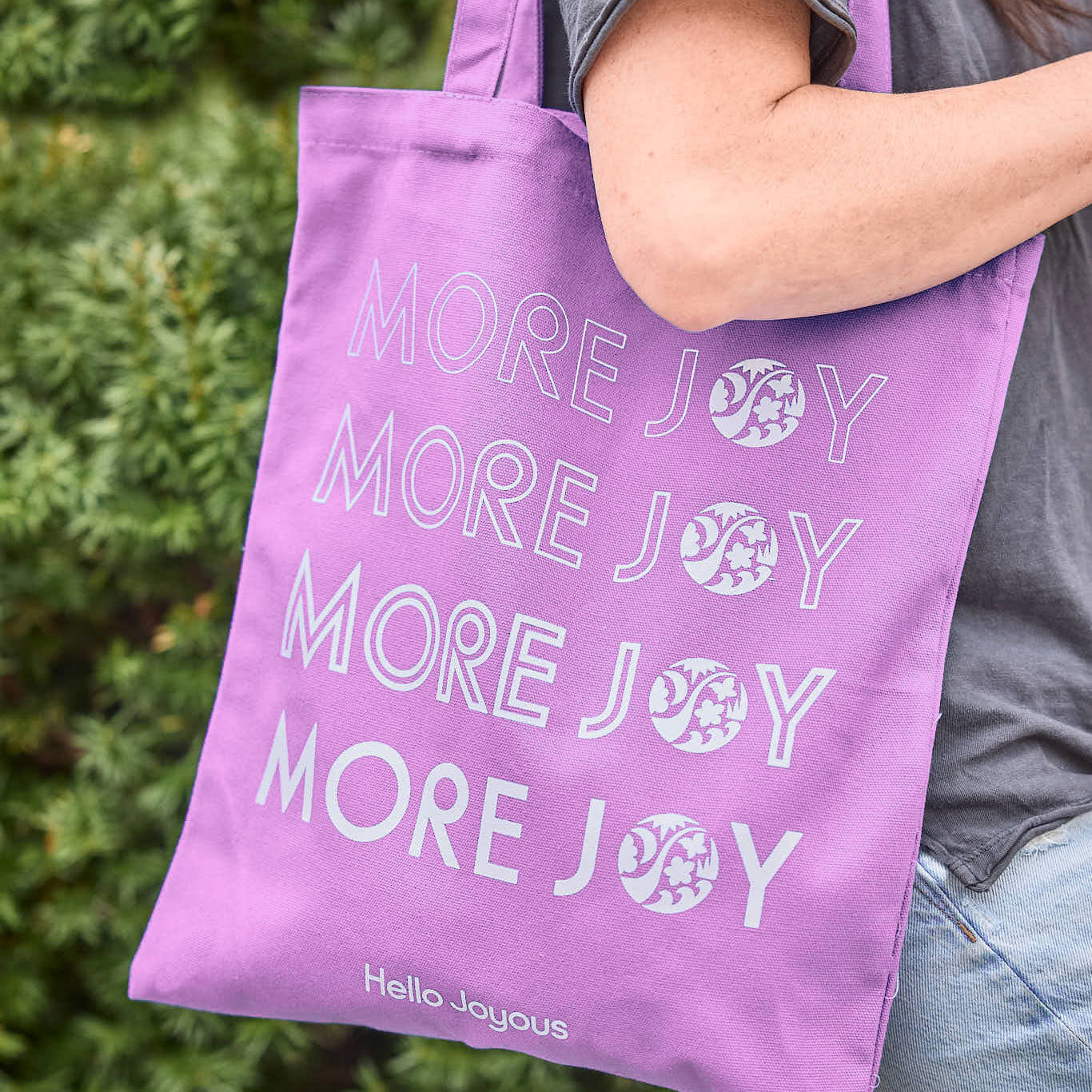 "More Joy" Cotton Tote Bag